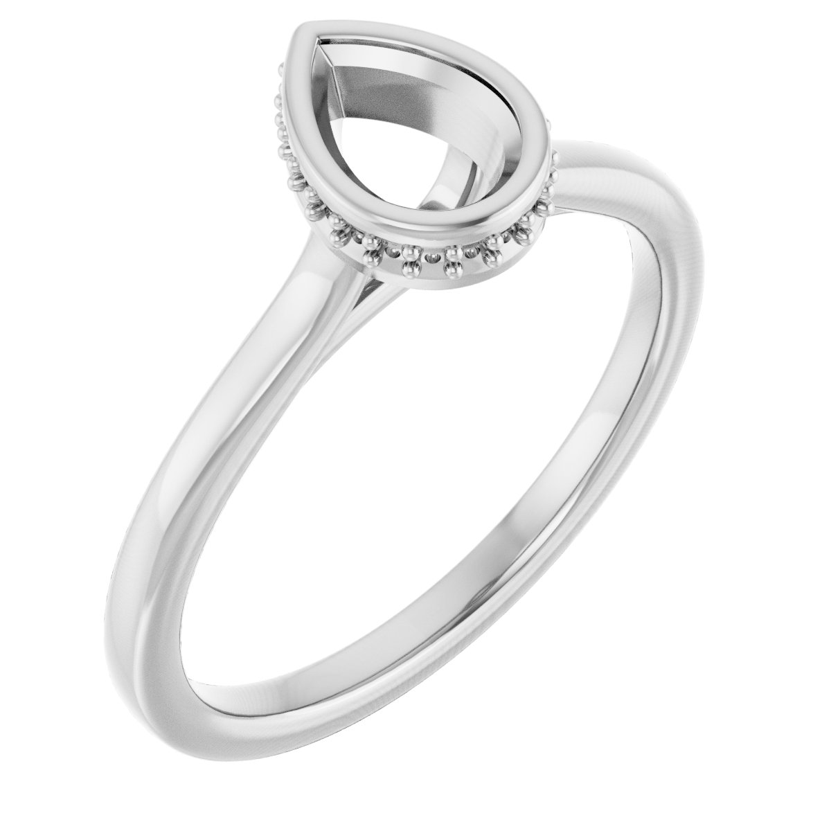 Hidden Halo-Style Engagement Ring
