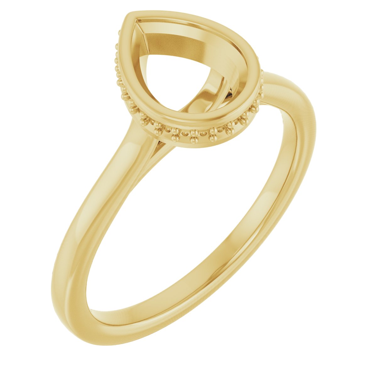 Hidden Halo-Style Engagement Ring