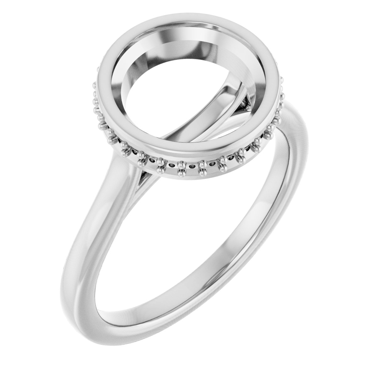 Hidden Halo-Style Engagement Ring