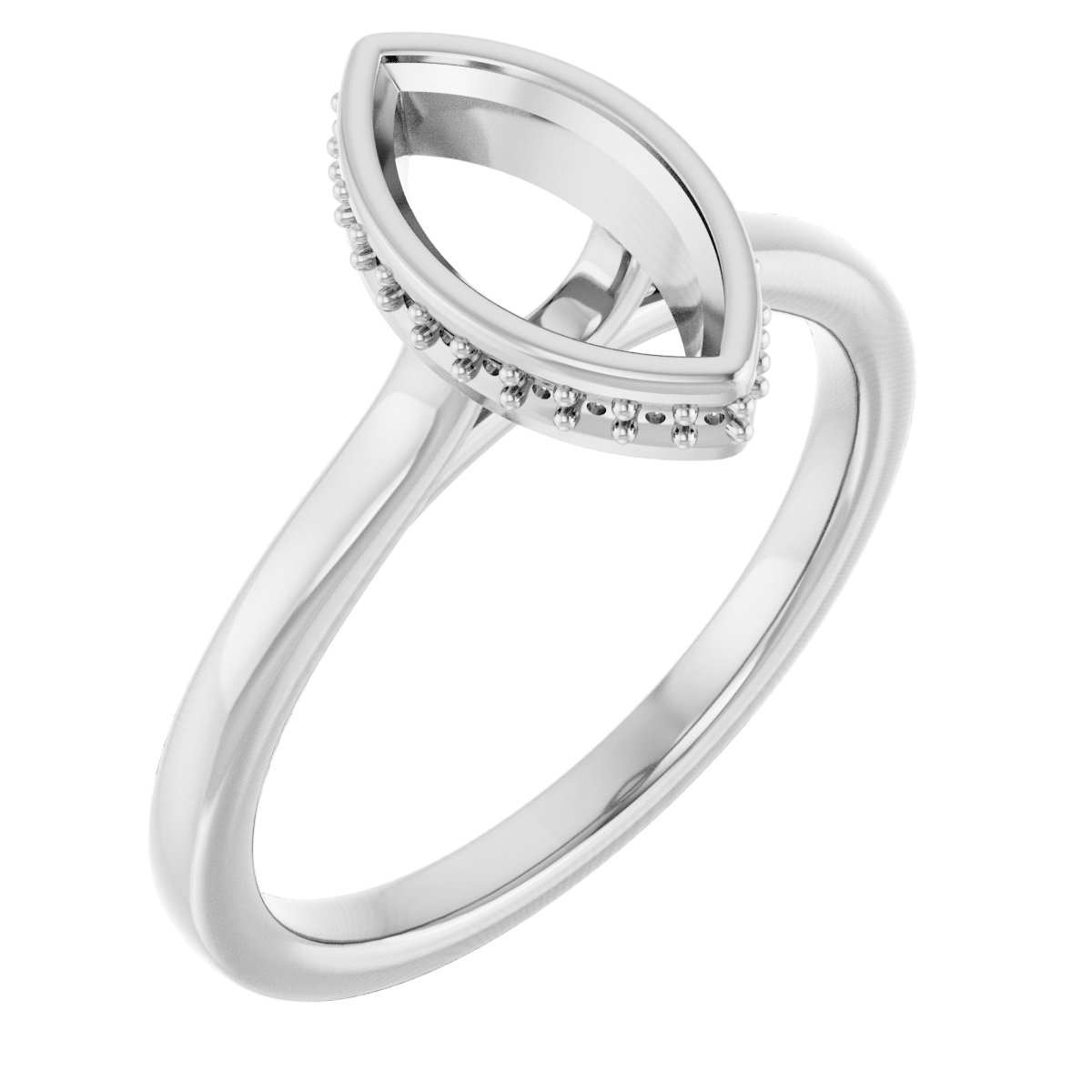 Hidden Halo-Style Engagement Ring