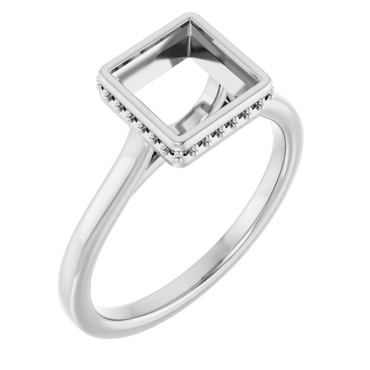 Hidden Halo-Style Engagement Ring