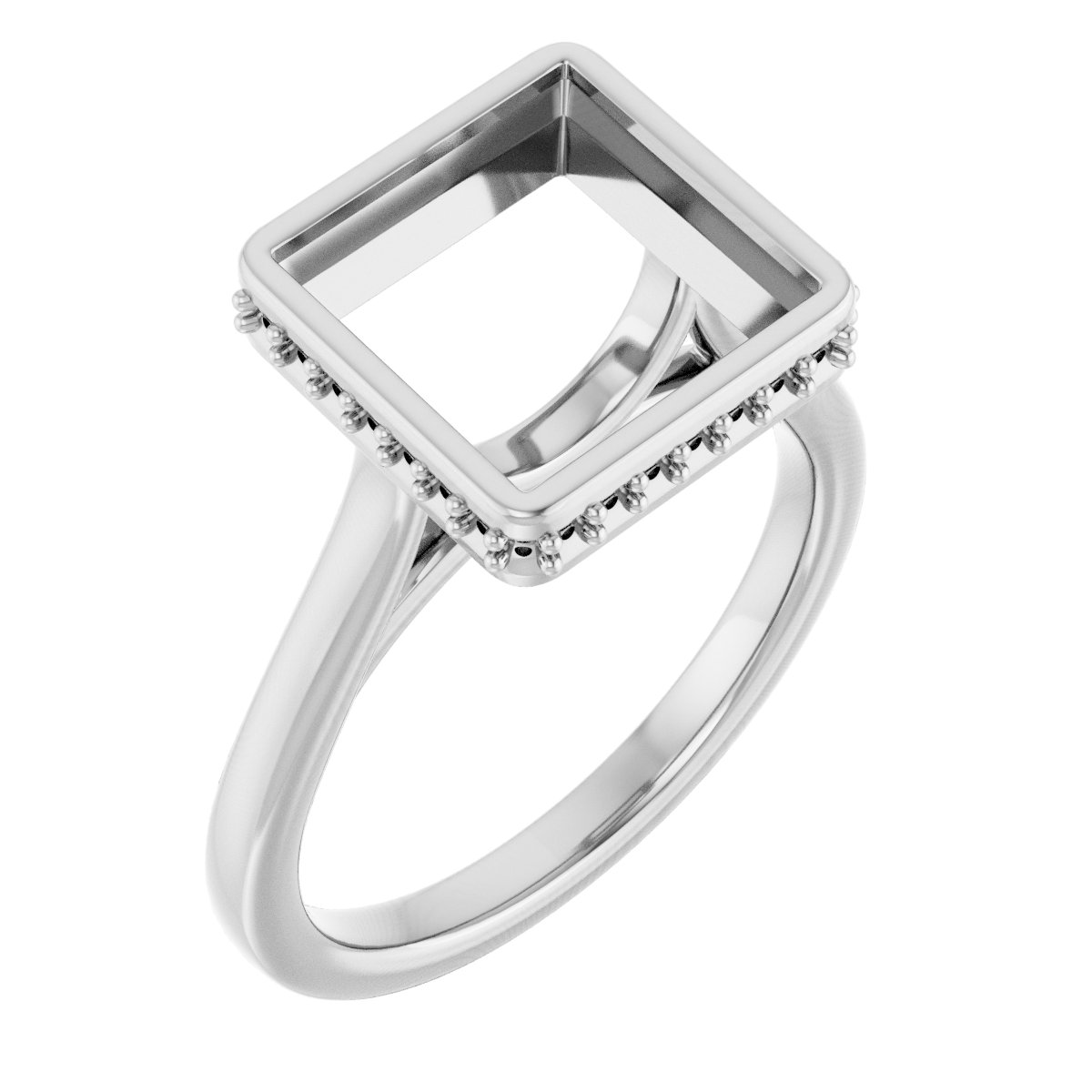 Hidden Halo-Style Engagement Ring