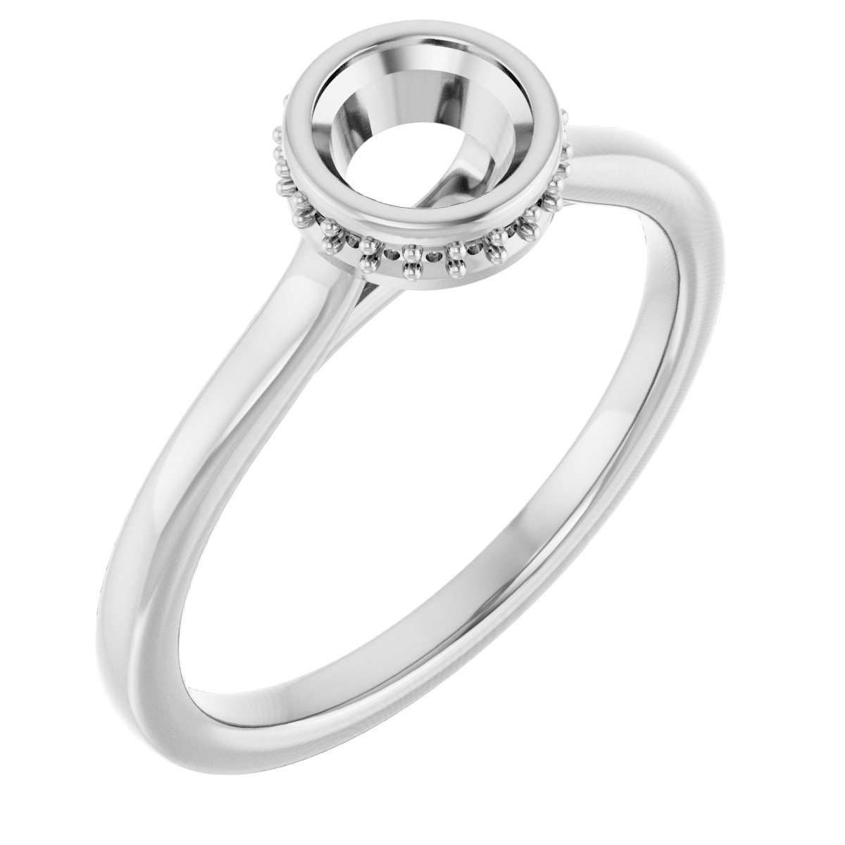 Hidden Halo-Style Engagement Ring