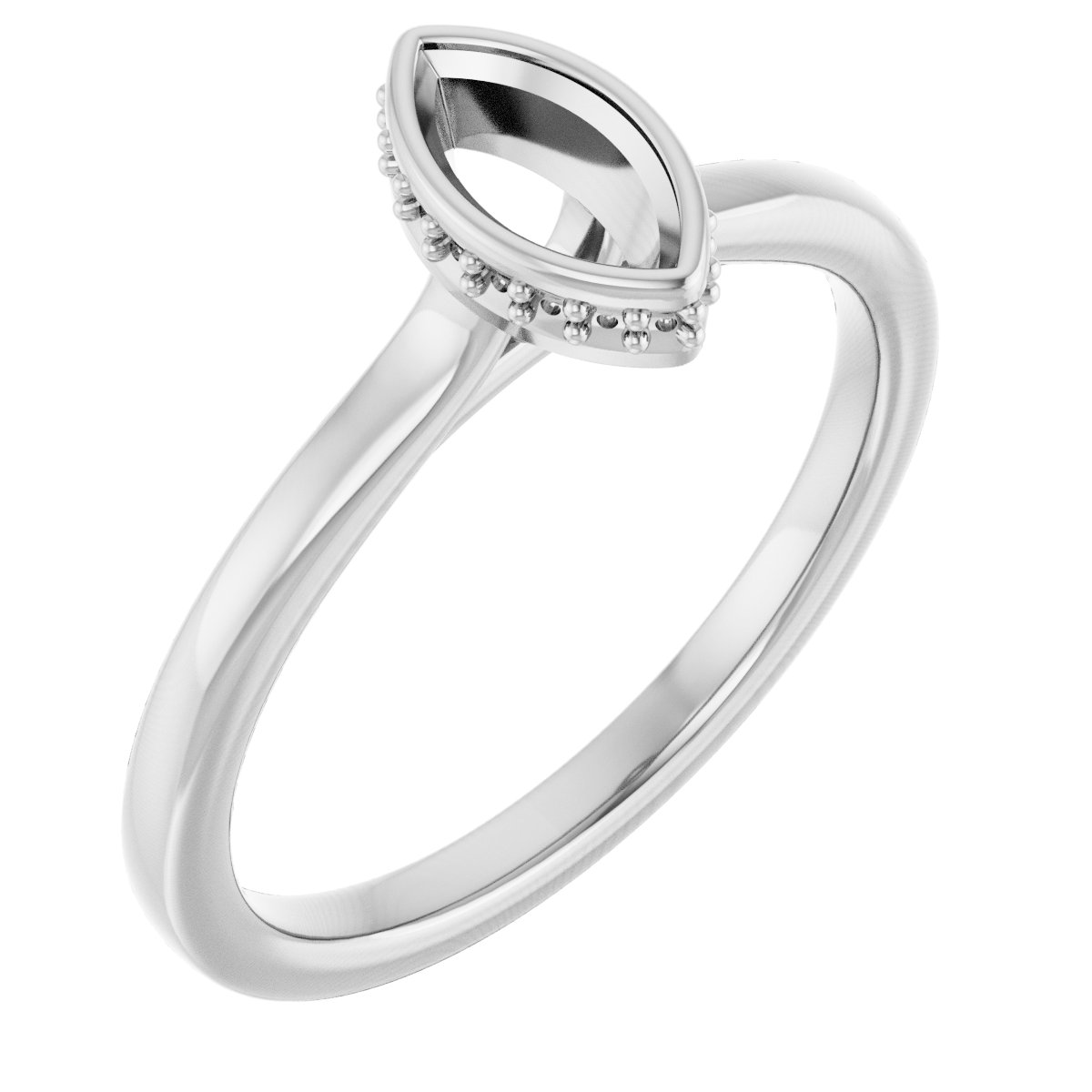 Hidden Halo-Style Engagement Ring