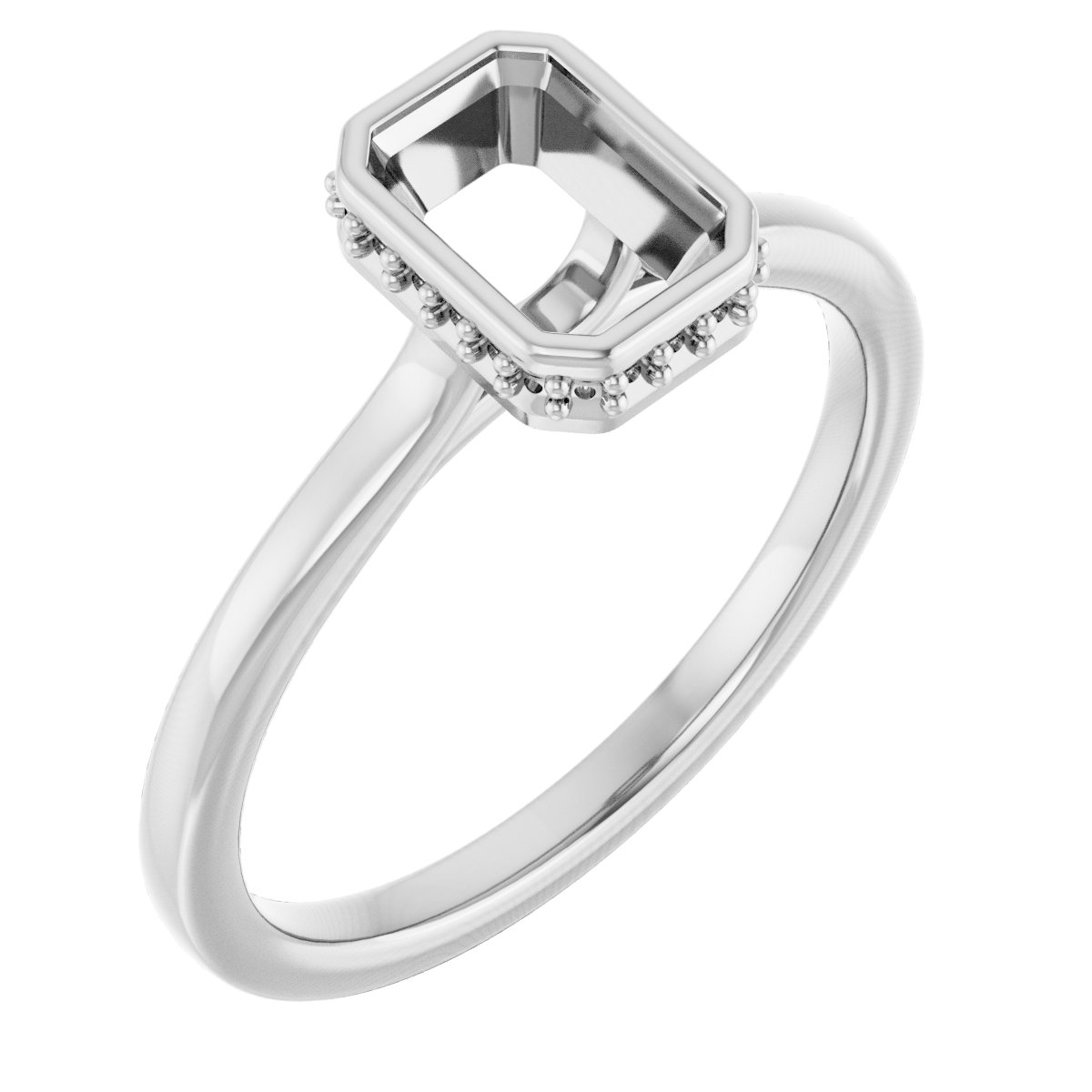 Hidden Halo-Style Engagement Ring