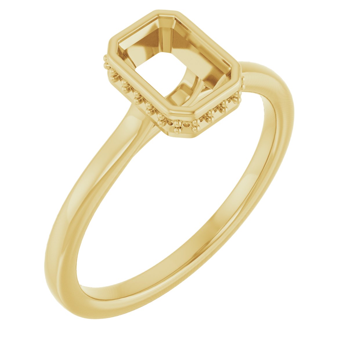 Hidden Halo-Style Engagement Ring