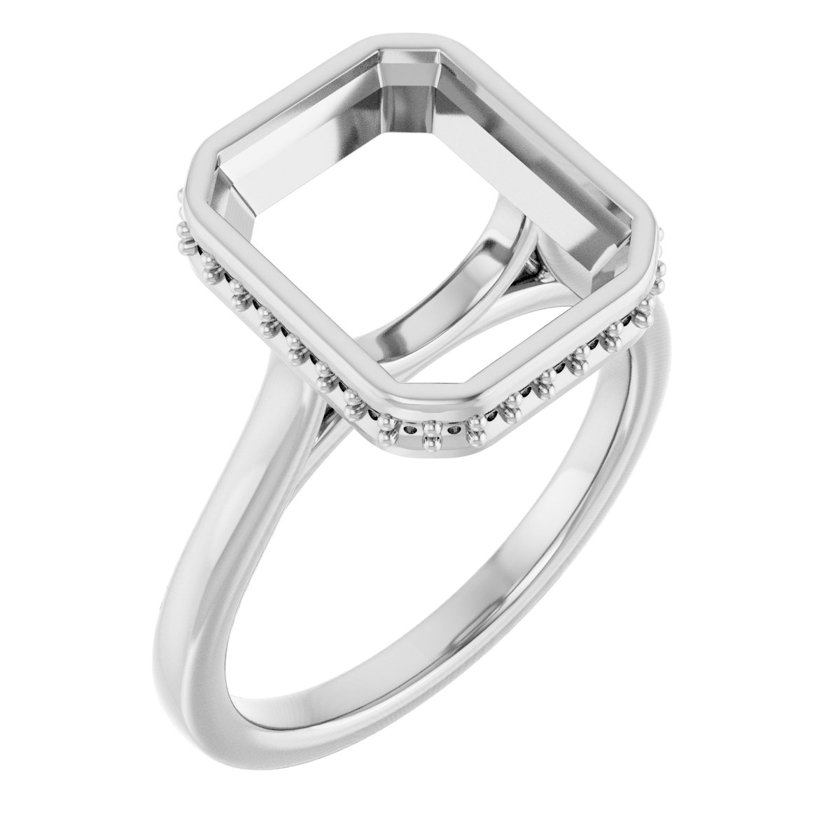 Hidden Halo-Style Engagement Ring