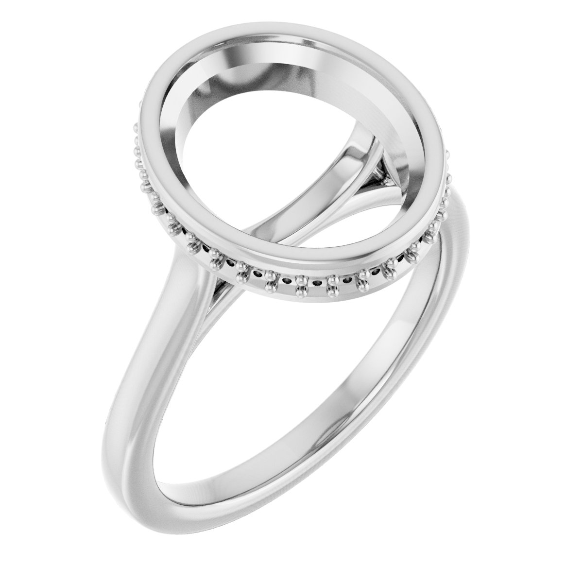 Hidden Halo-Style Engagement Ring