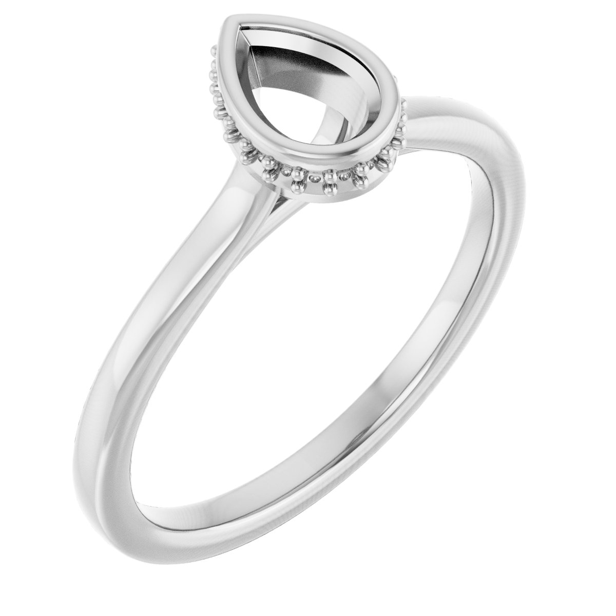 Hidden Halo-Style Engagement Ring