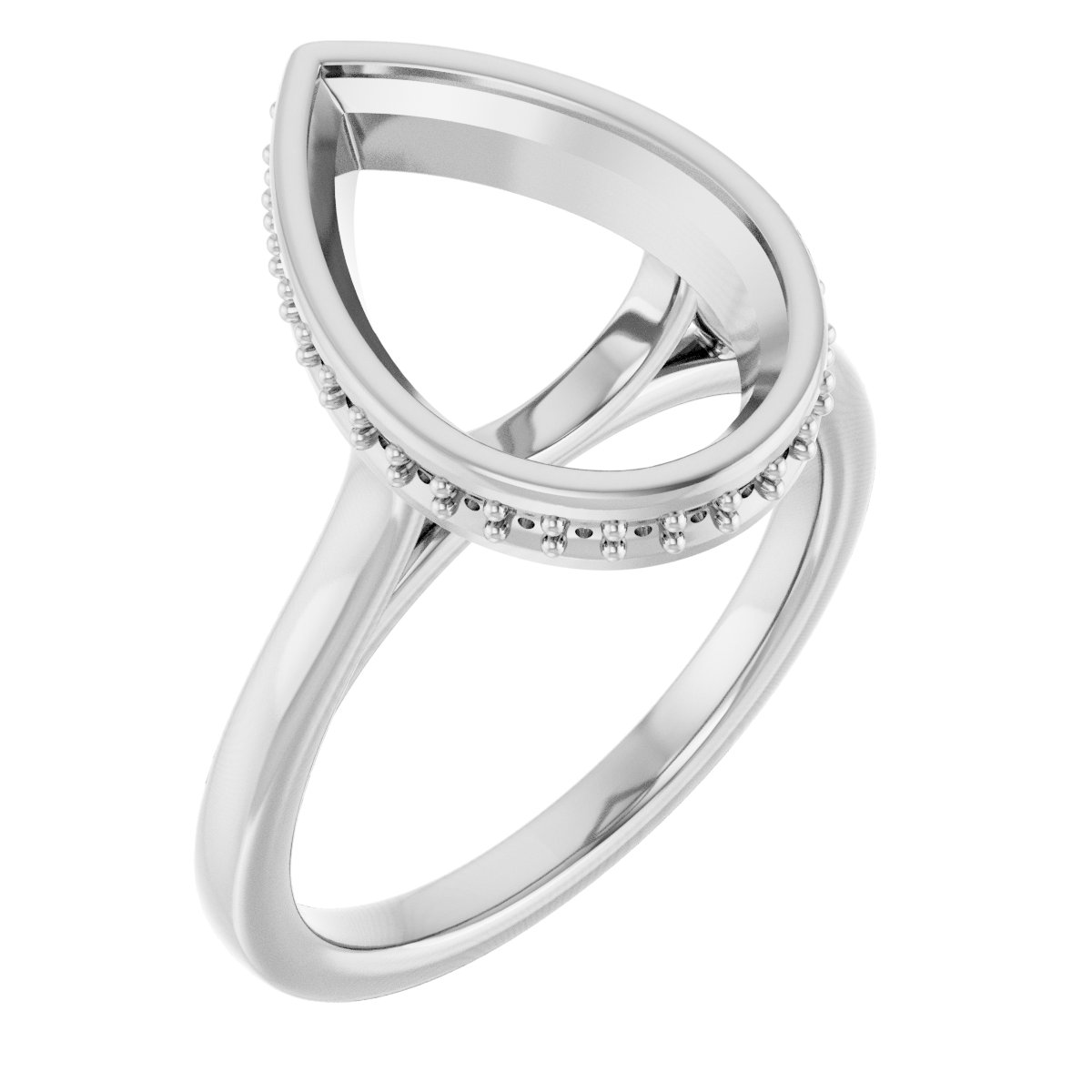 Hidden Halo-Style Engagement Ring