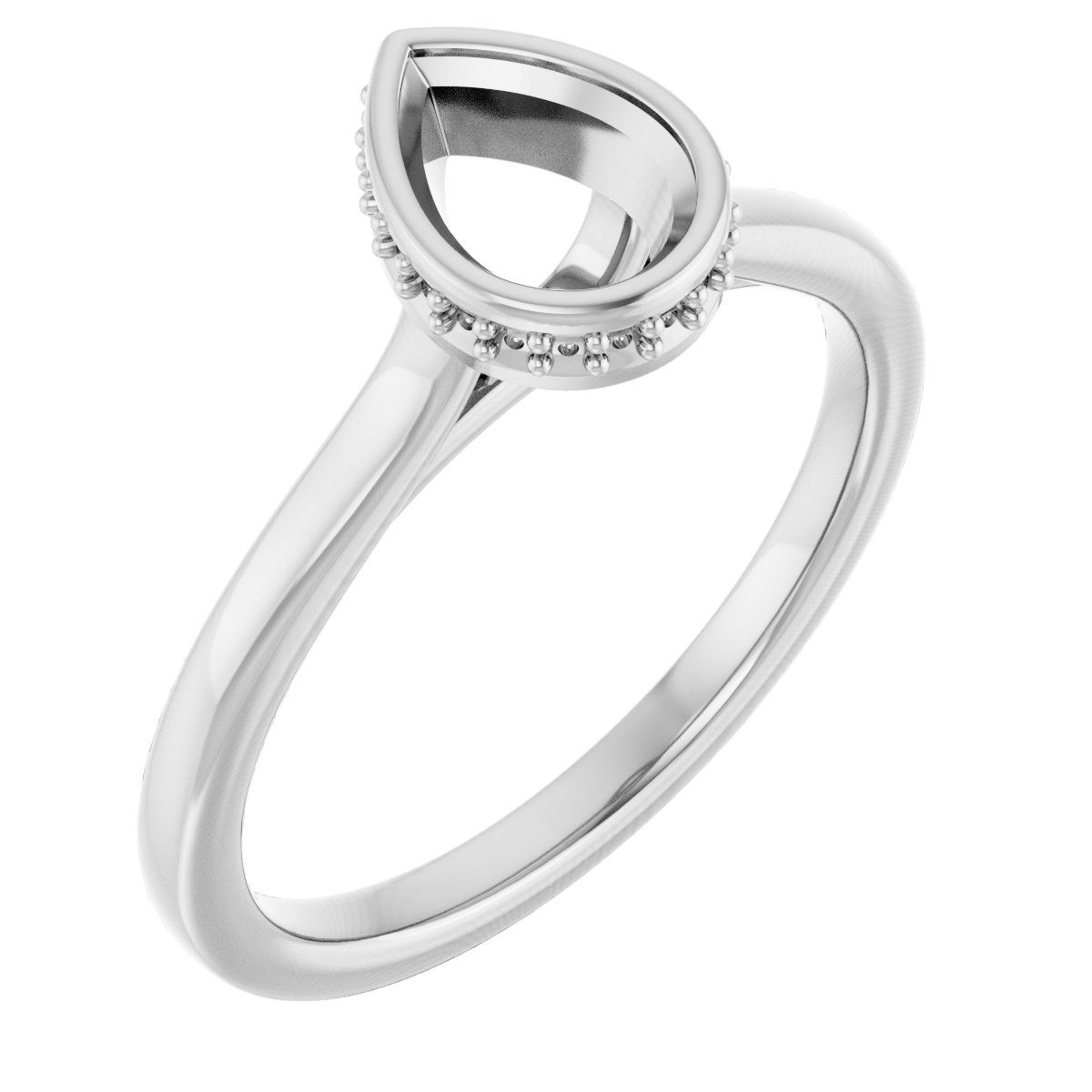 Hidden Halo-Style Engagement Ring