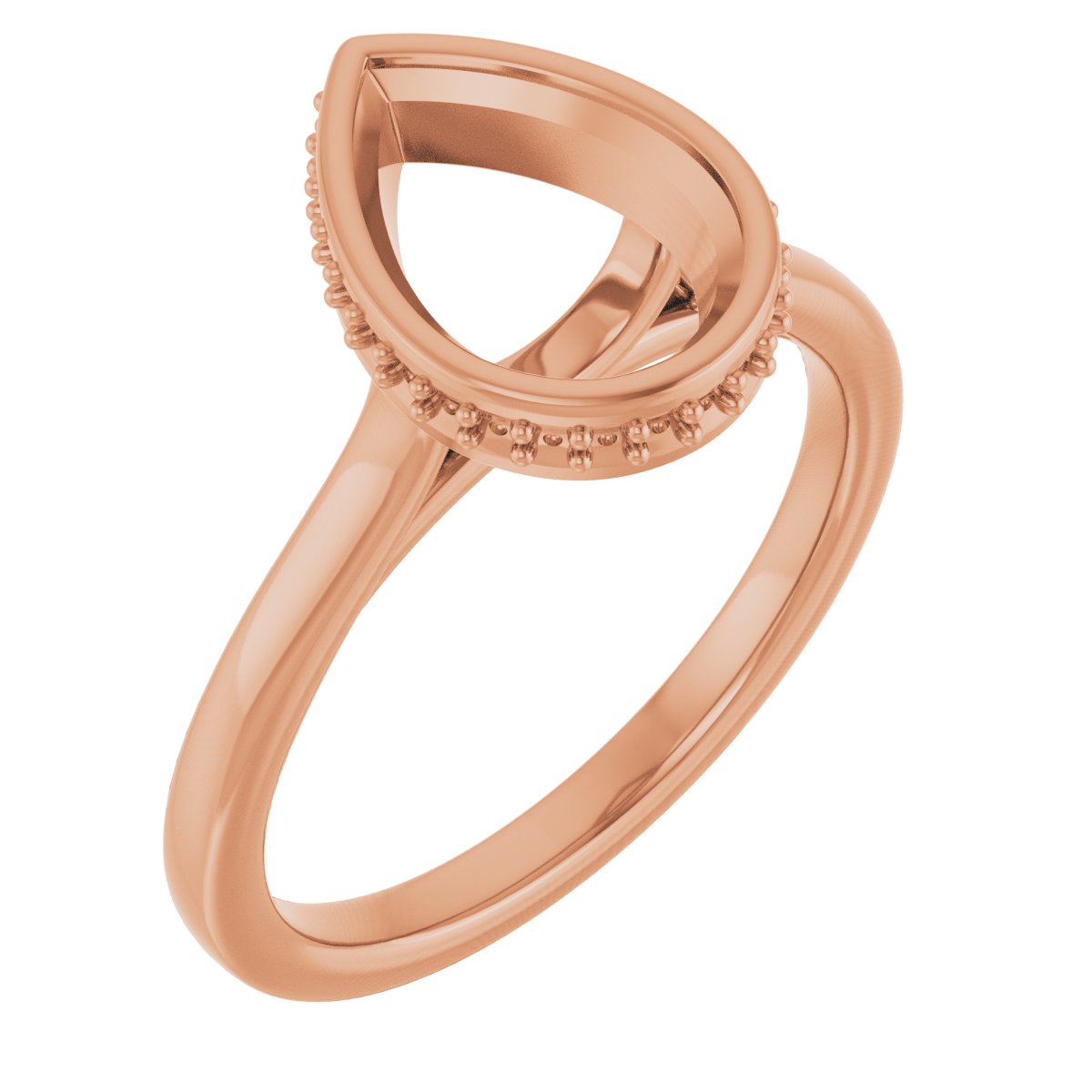Hidden Halo-Style Engagement Ring