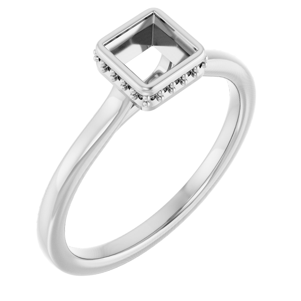 Hidden Halo-Style Engagement Ring