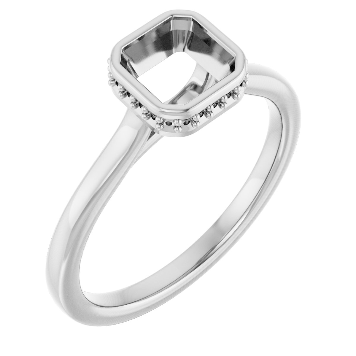 Hidden Halo-Style Engagement Ring