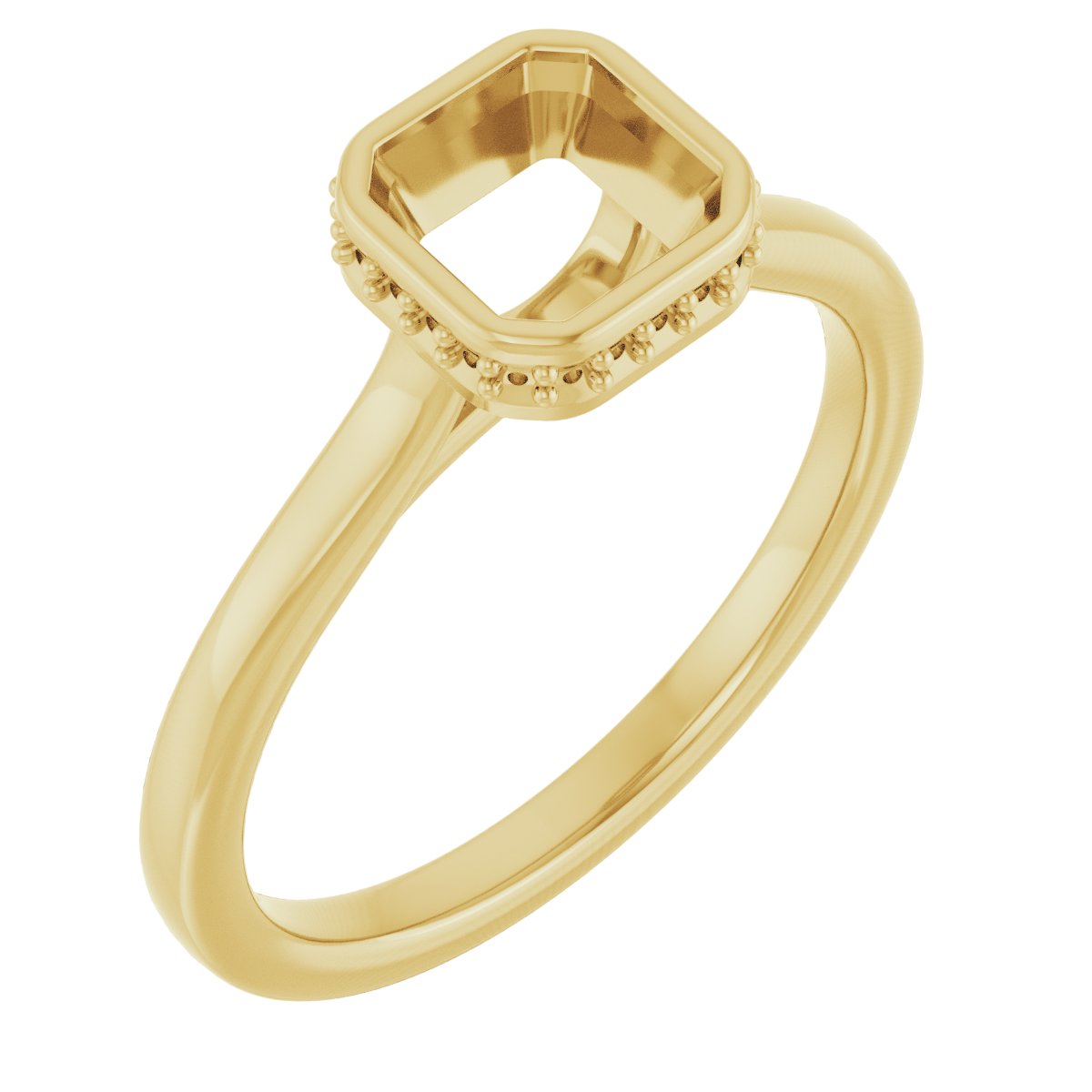 Hidden Halo-Style Engagement Ring