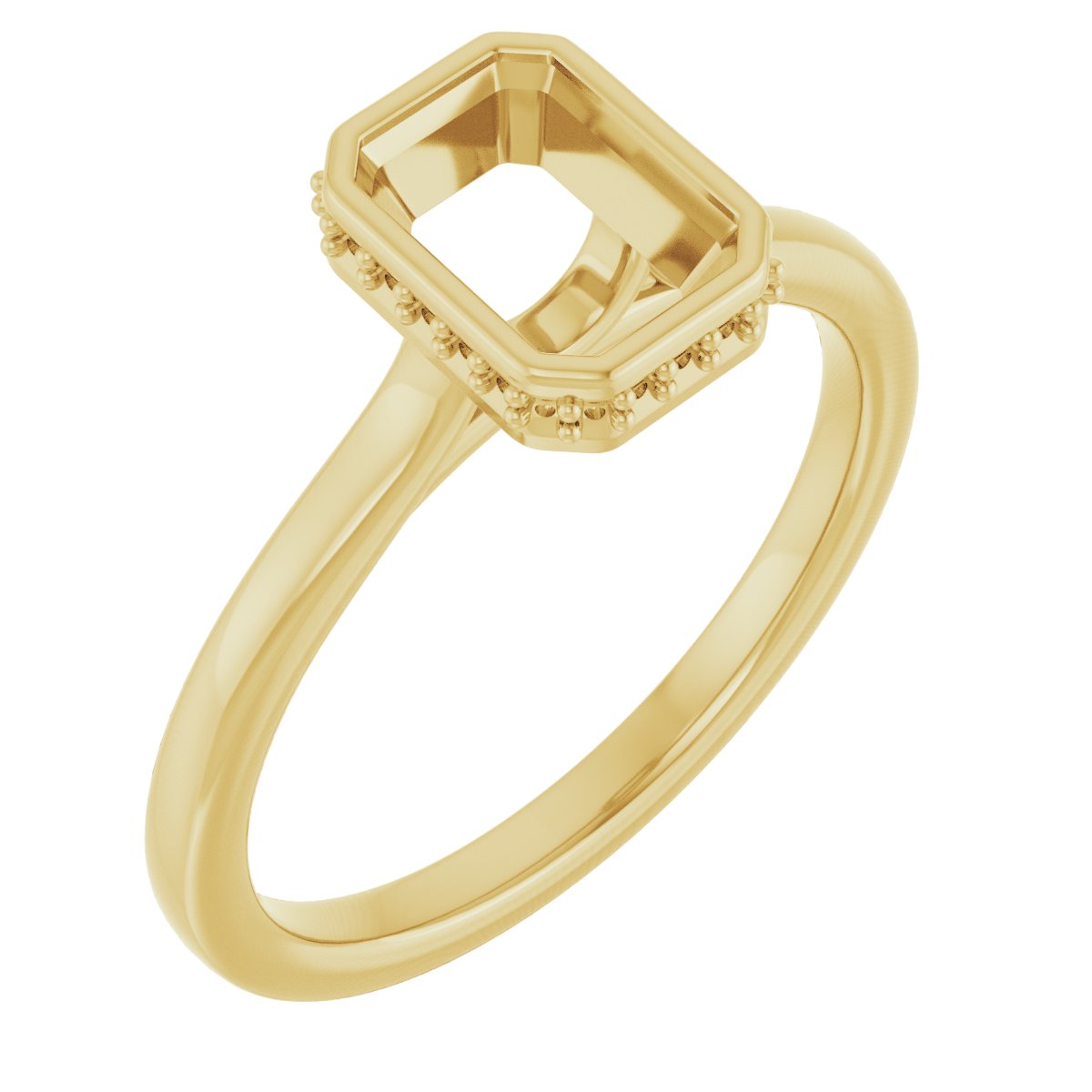 Hidden Halo-Style Engagement Ring