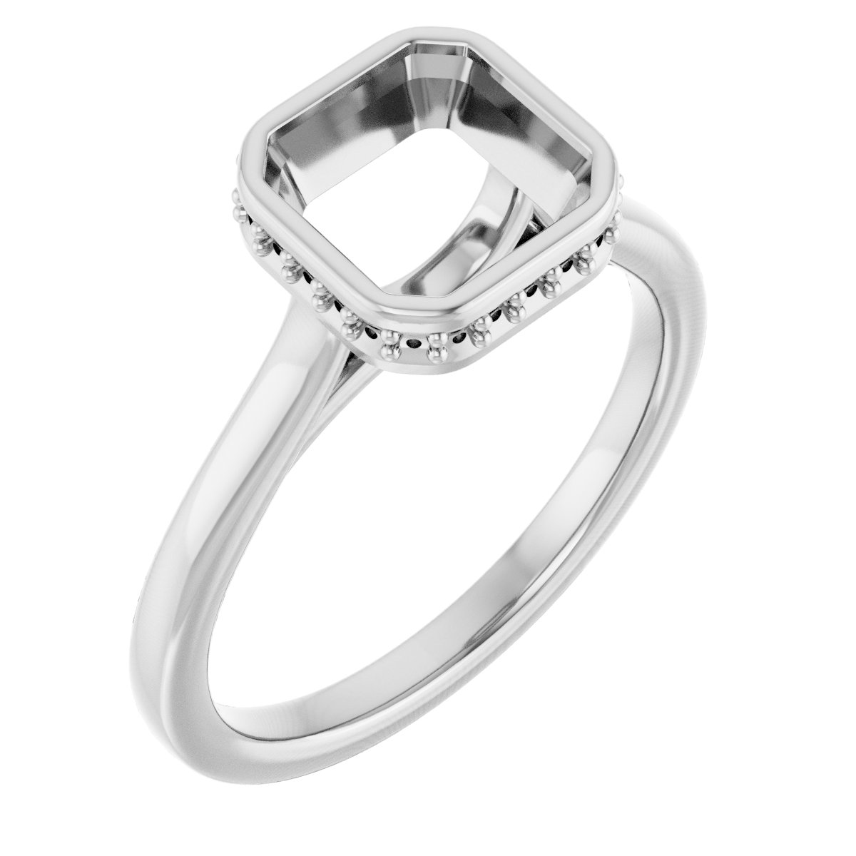 Hidden Halo-Style Engagement Ring