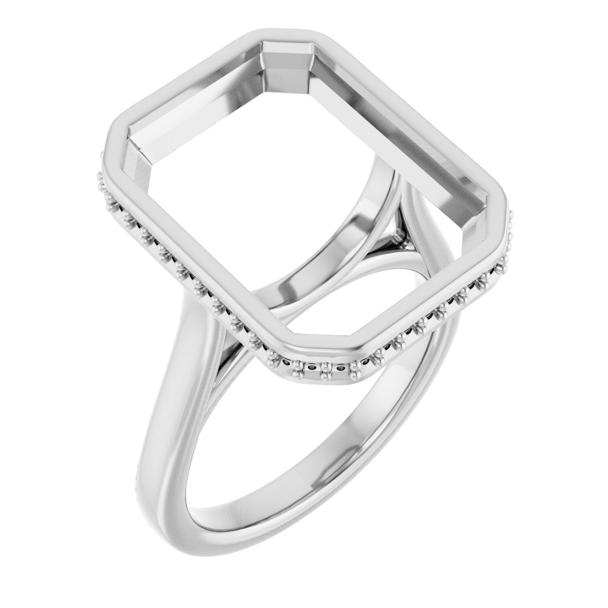 Hidden Halo-Style Engagement Ring