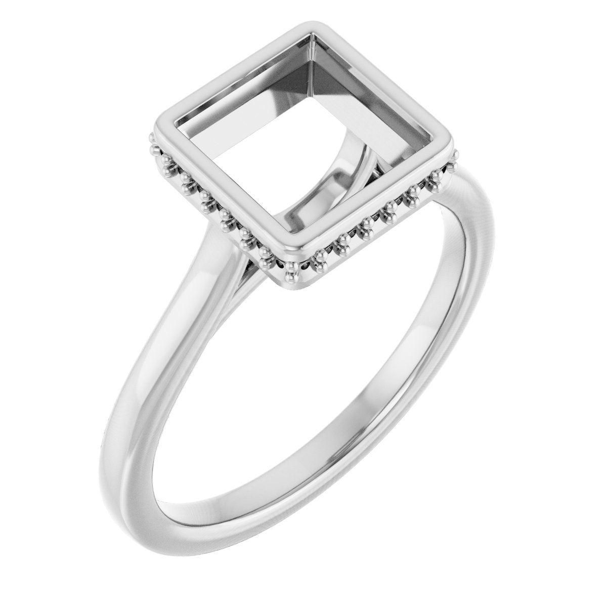 Hidden Halo-Style Engagement Ring