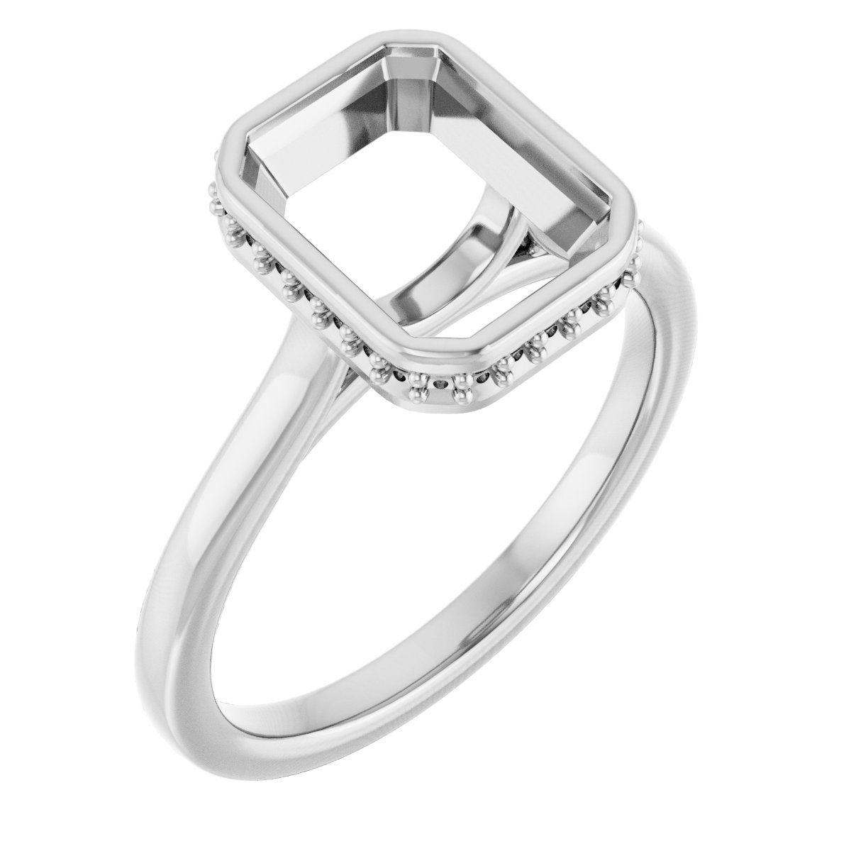 Hidden Halo-Style Engagement Ring