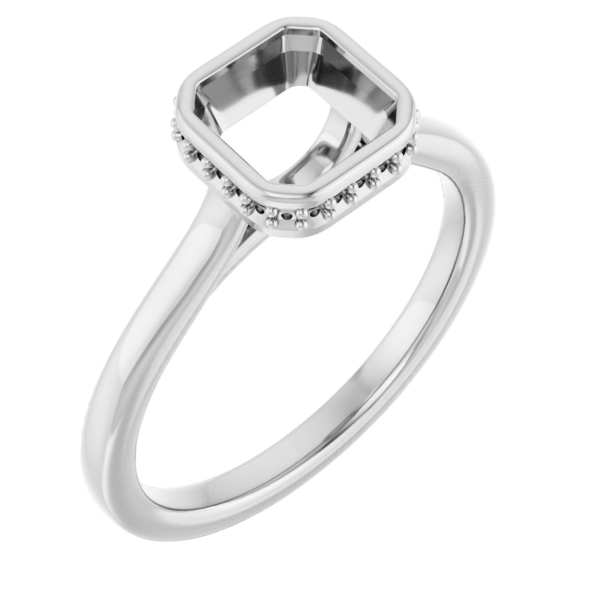 Hidden Halo-Style Engagement Ring