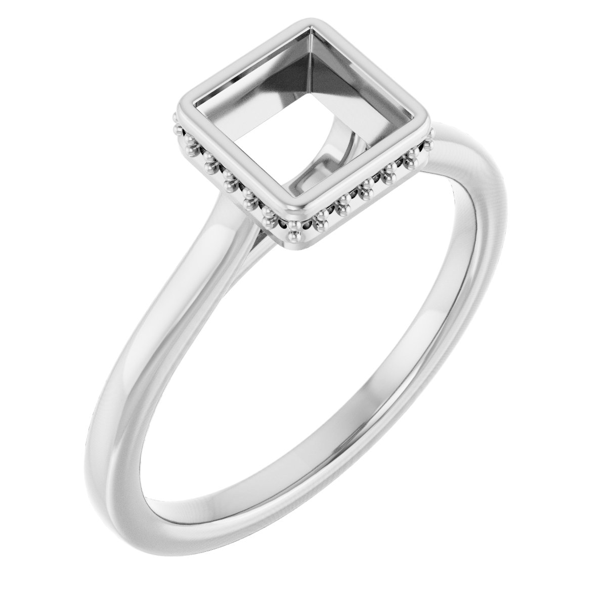 Hidden Halo-Style Engagement Ring