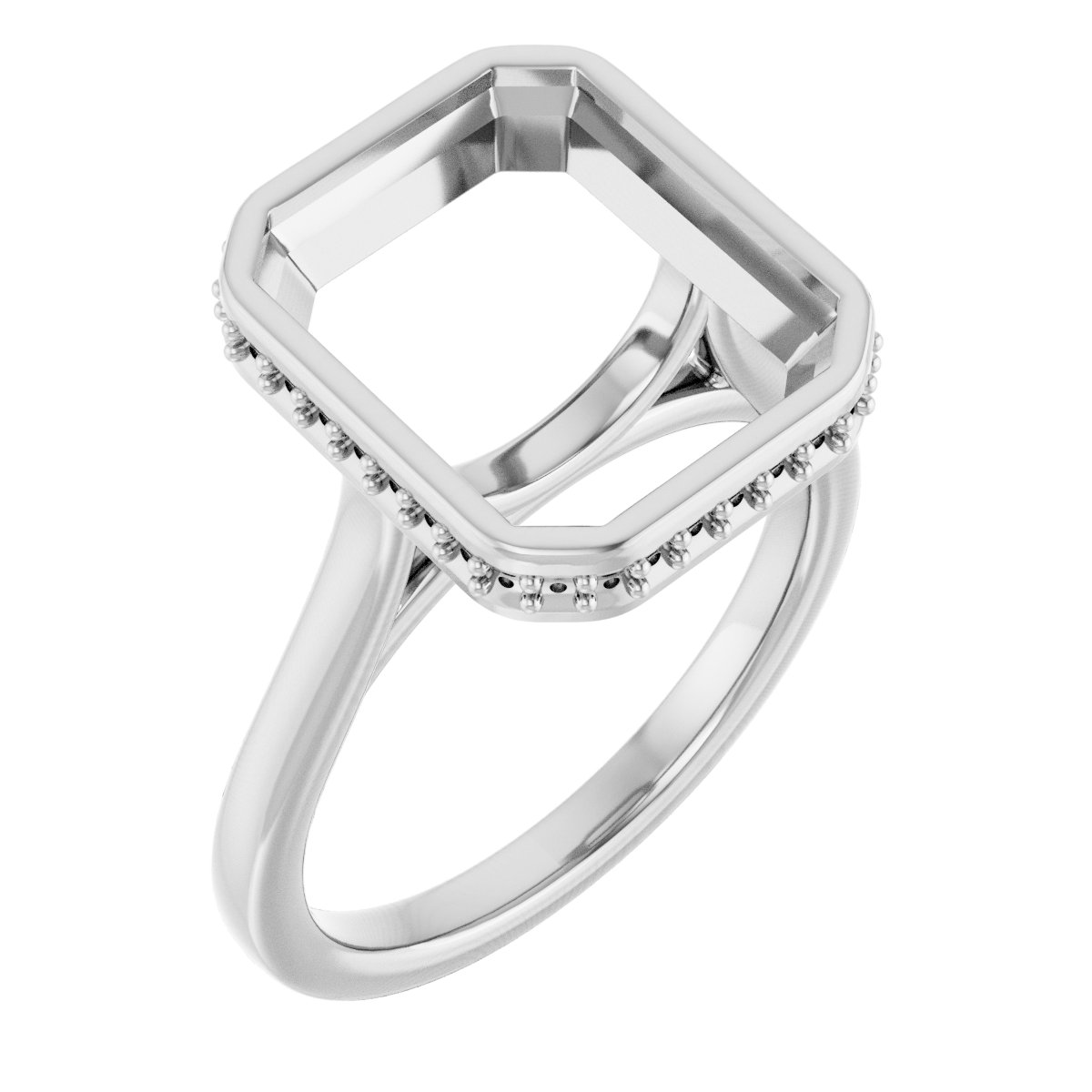 Hidden Halo-Style Engagement Ring