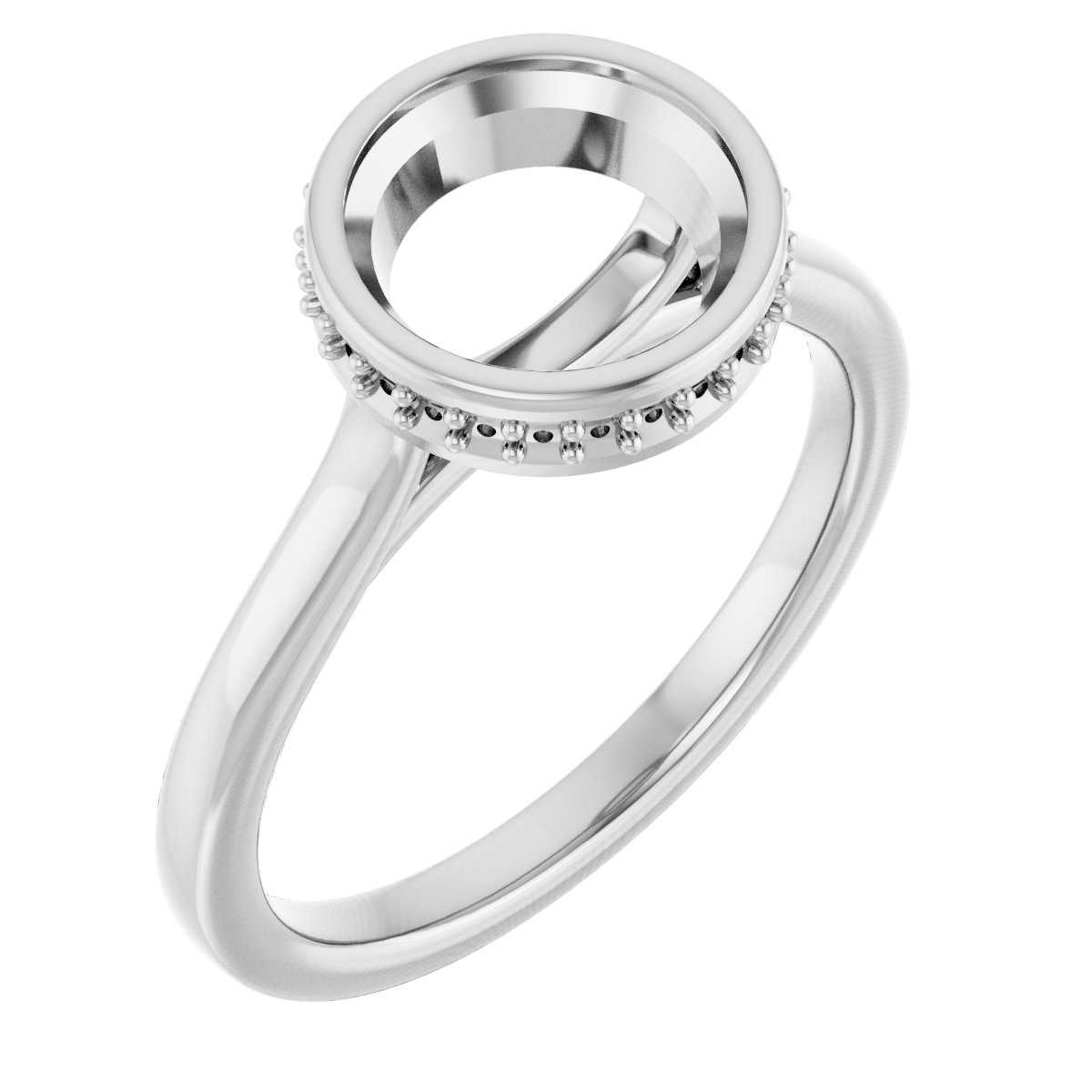 Hidden Halo-Style Engagement Ring