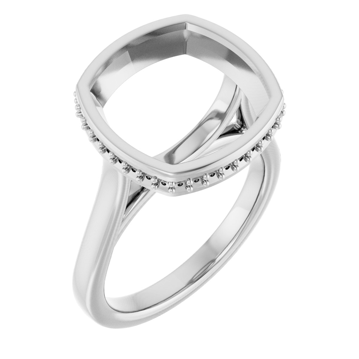 Hidden Halo-Style Engagement Ring