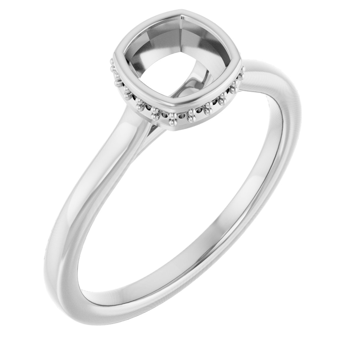 Hidden Halo-Style Engagement Ring