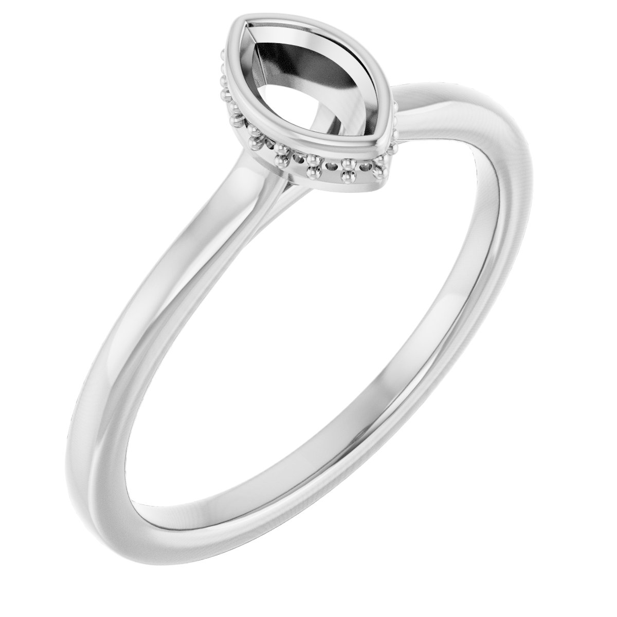 Hidden Halo-Style Engagement Ring