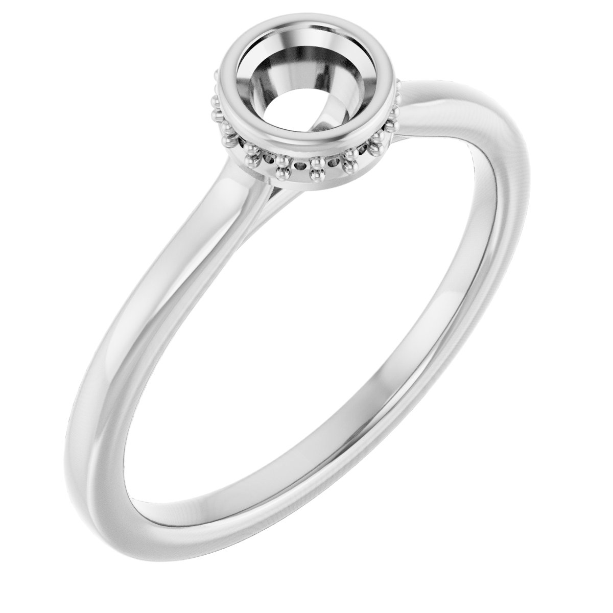 Hidden Halo-Style Engagement Ring