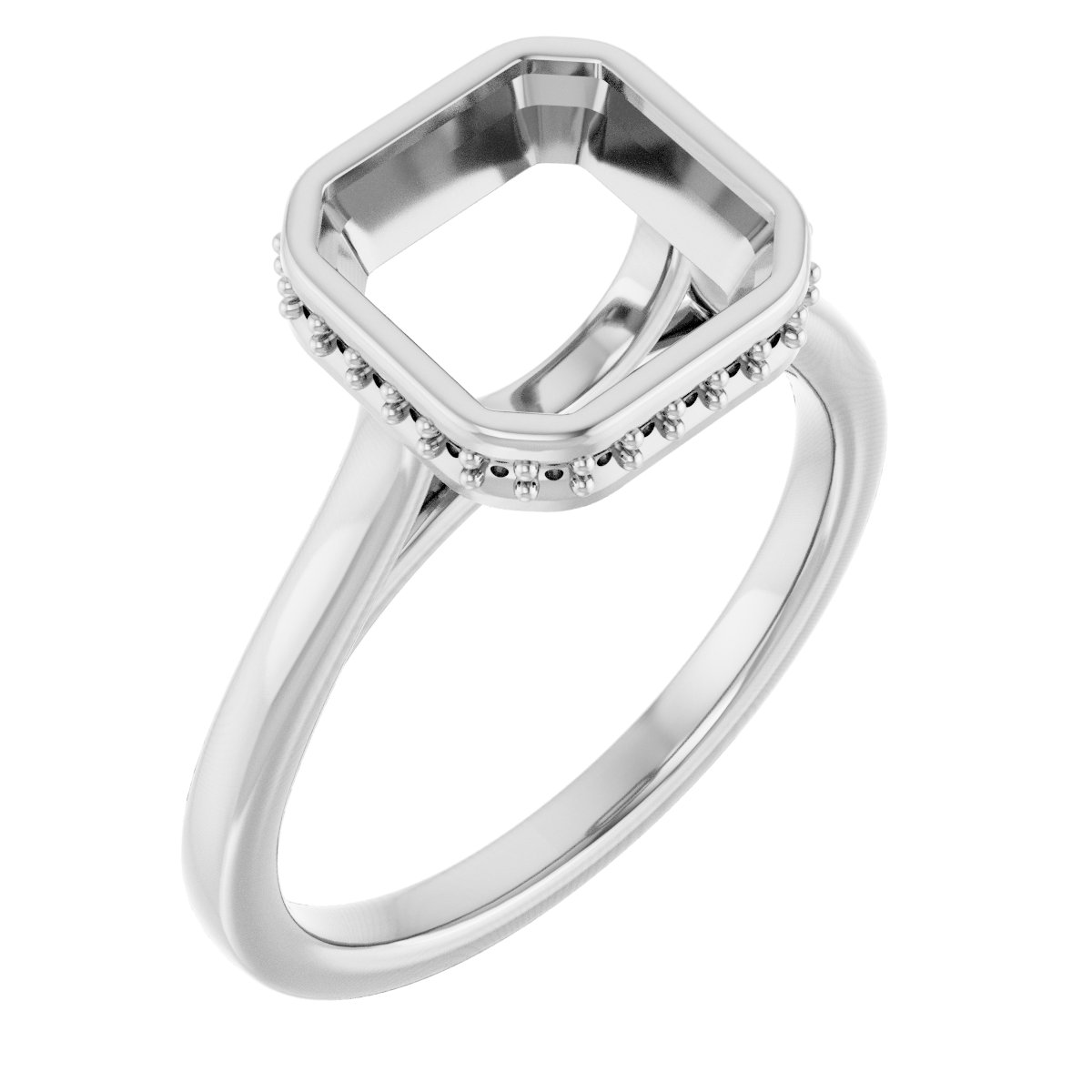 Hidden Halo-Style Engagement Ring