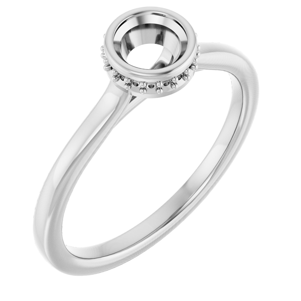 Hidden Halo-Style Engagement Ring