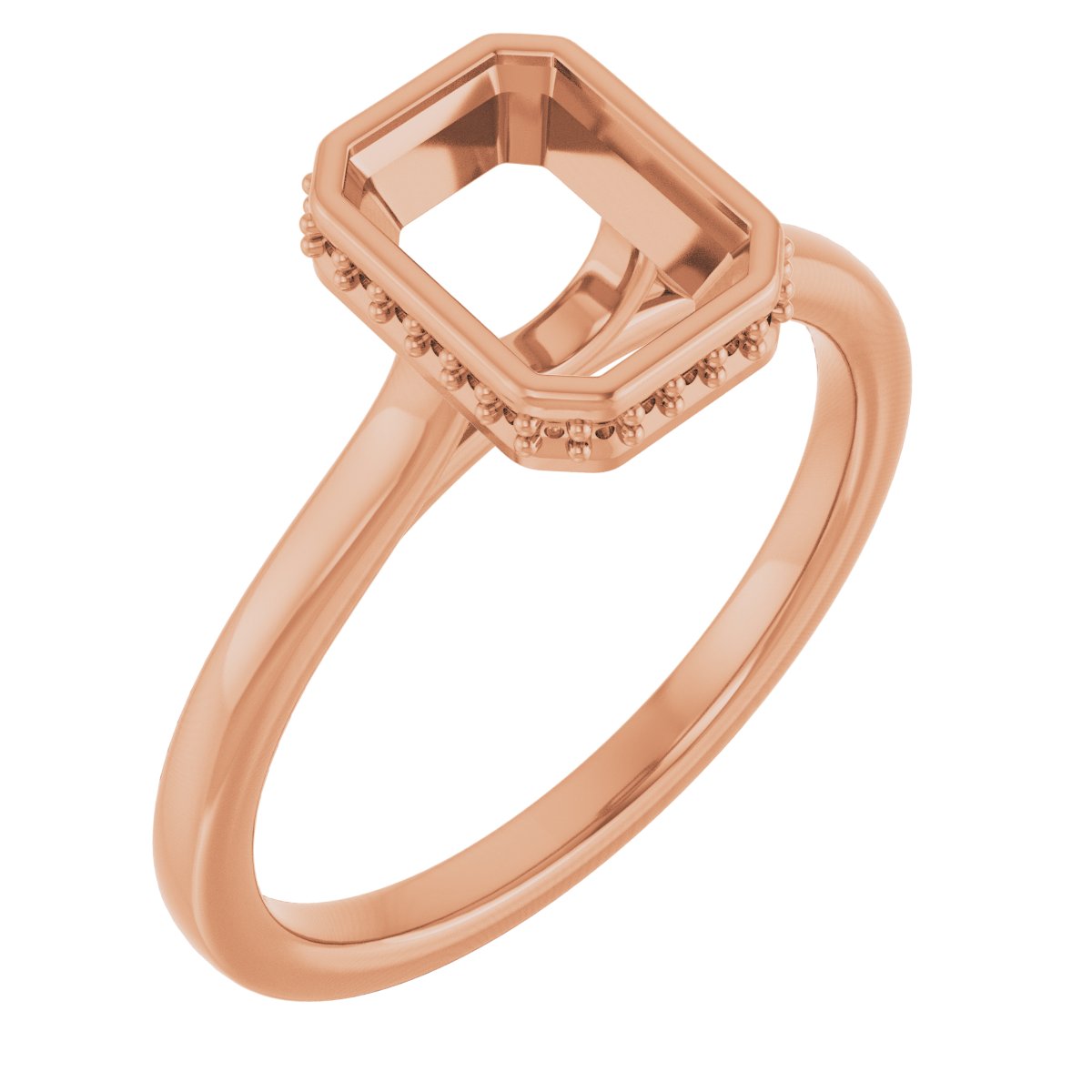 Hidden Halo-Style Engagement Ring
