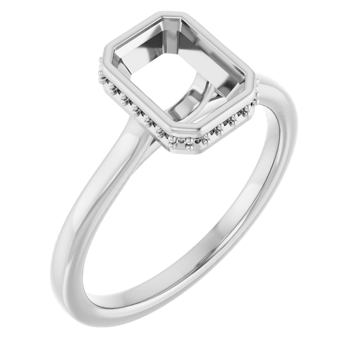 Hidden Halo-Style Engagement Ring
