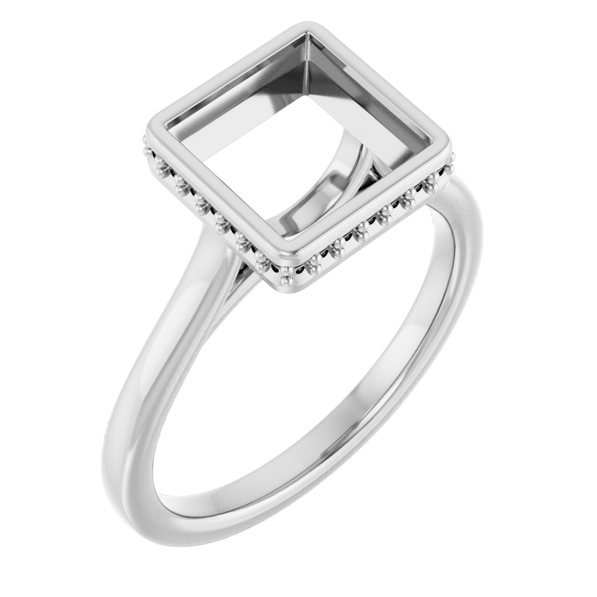 Hidden Halo-Style Engagement Ring
