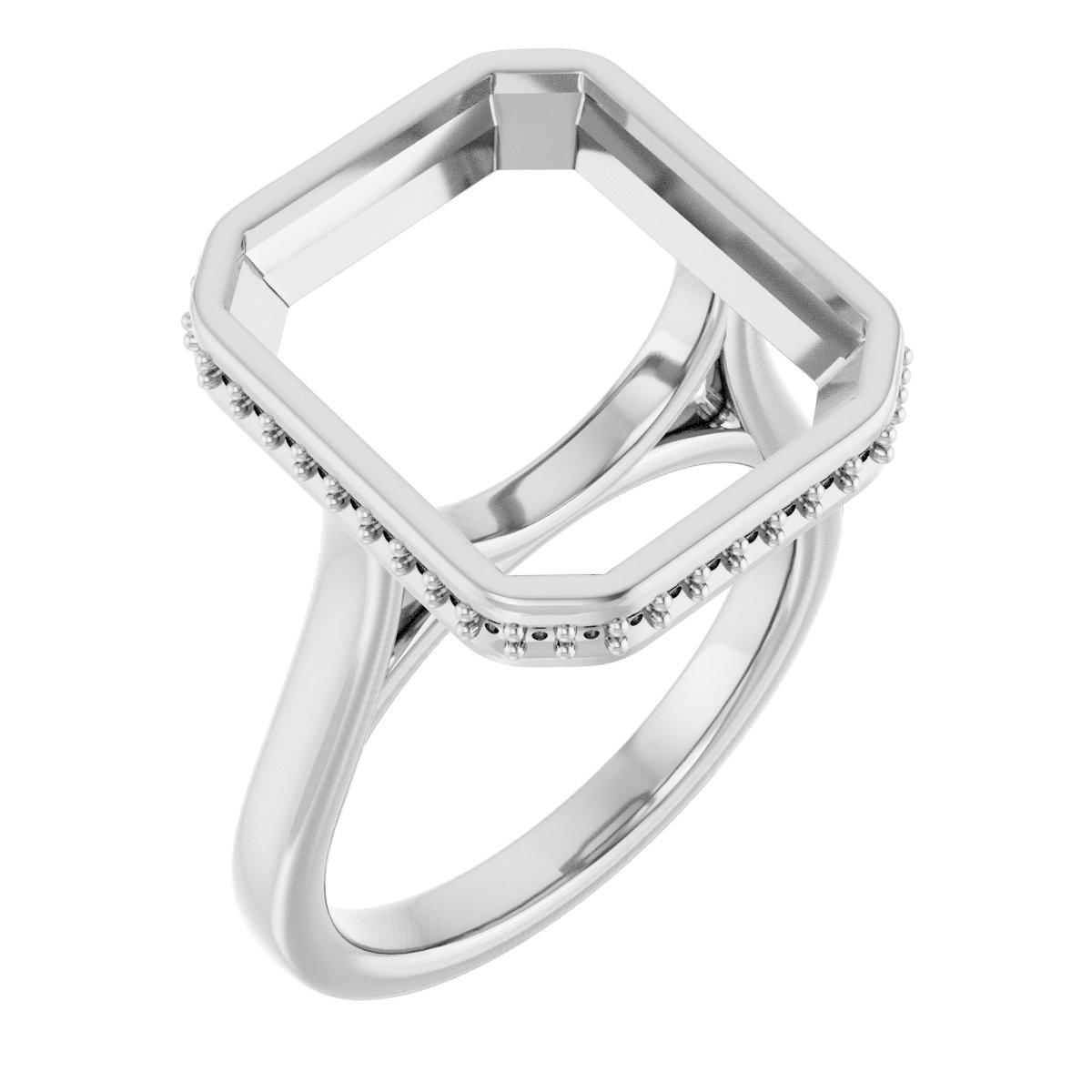 Hidden Halo-Style Engagement Ring