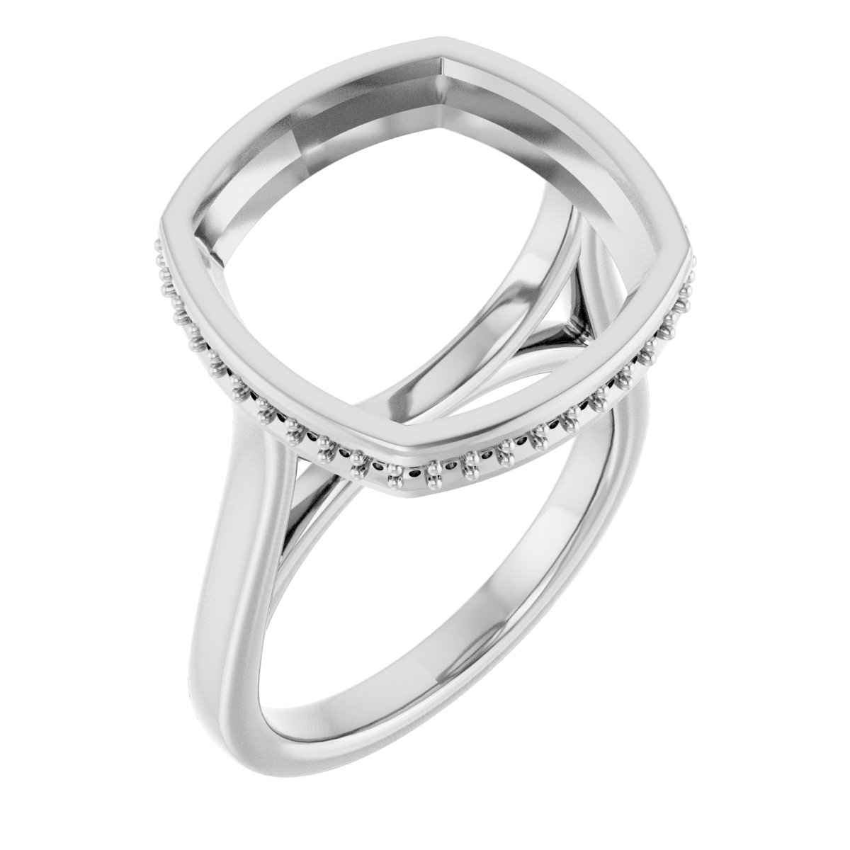 Hidden Halo-Style Engagement Ring
