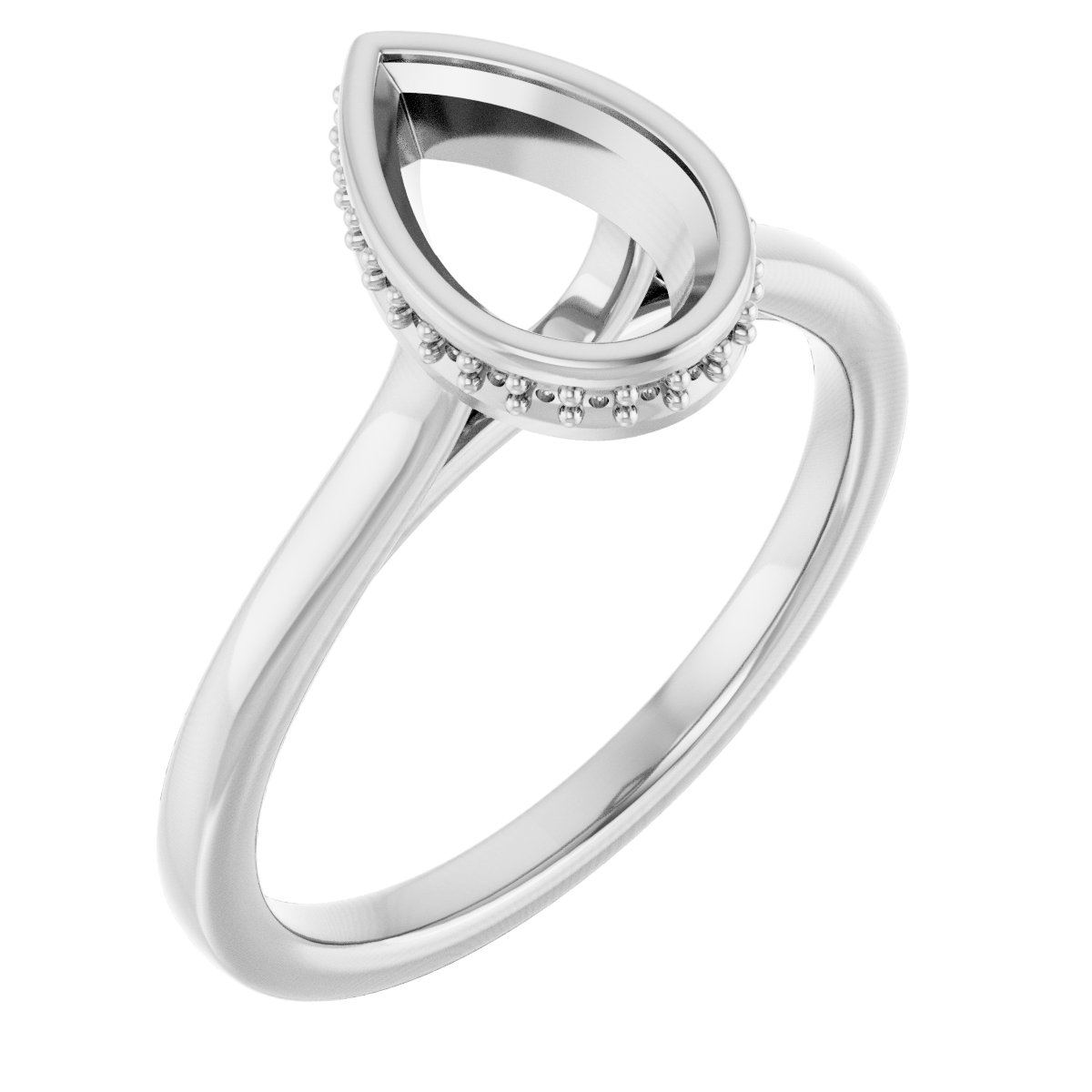 Hidden Halo-Style Engagement Ring