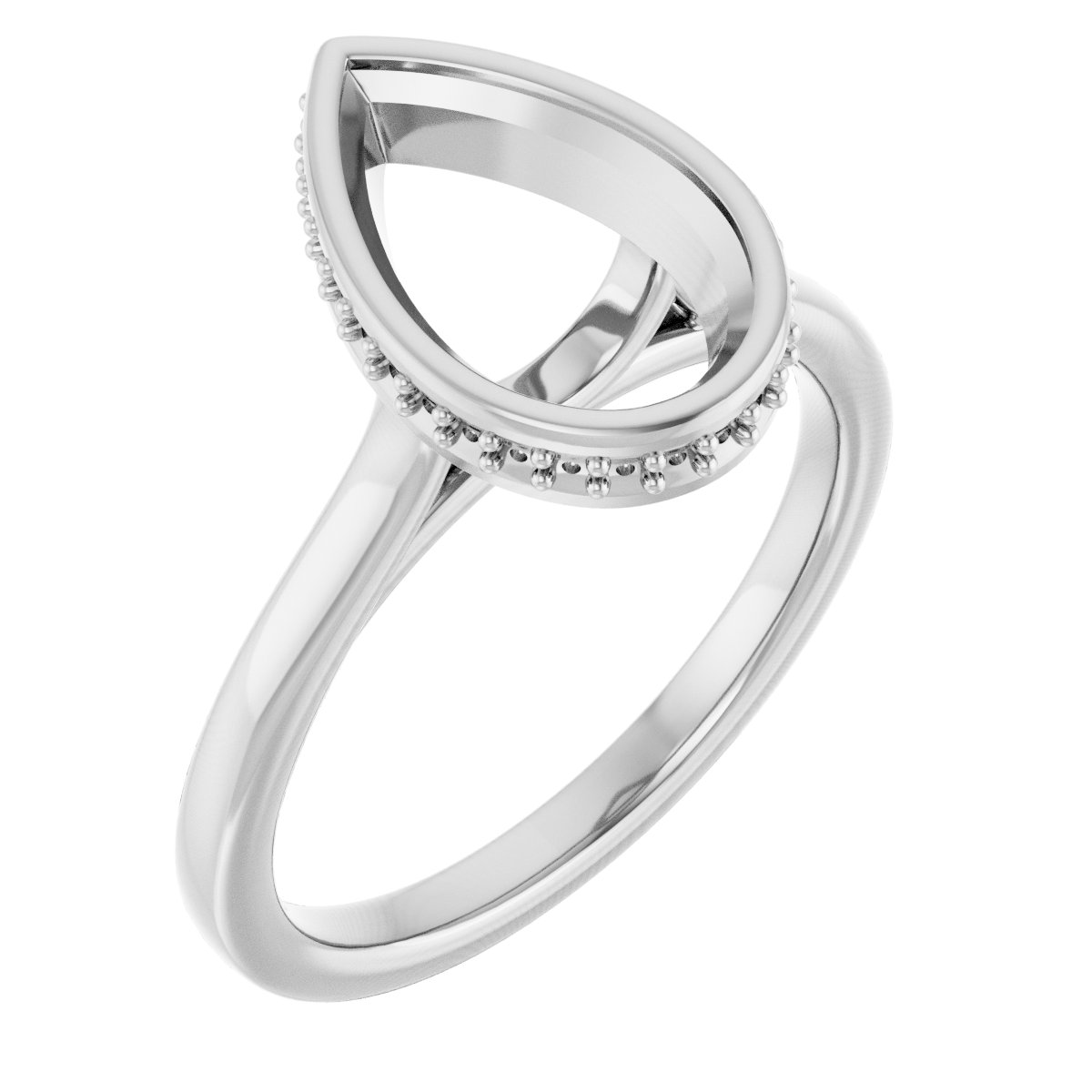 Hidden Halo-Style Engagement Ring