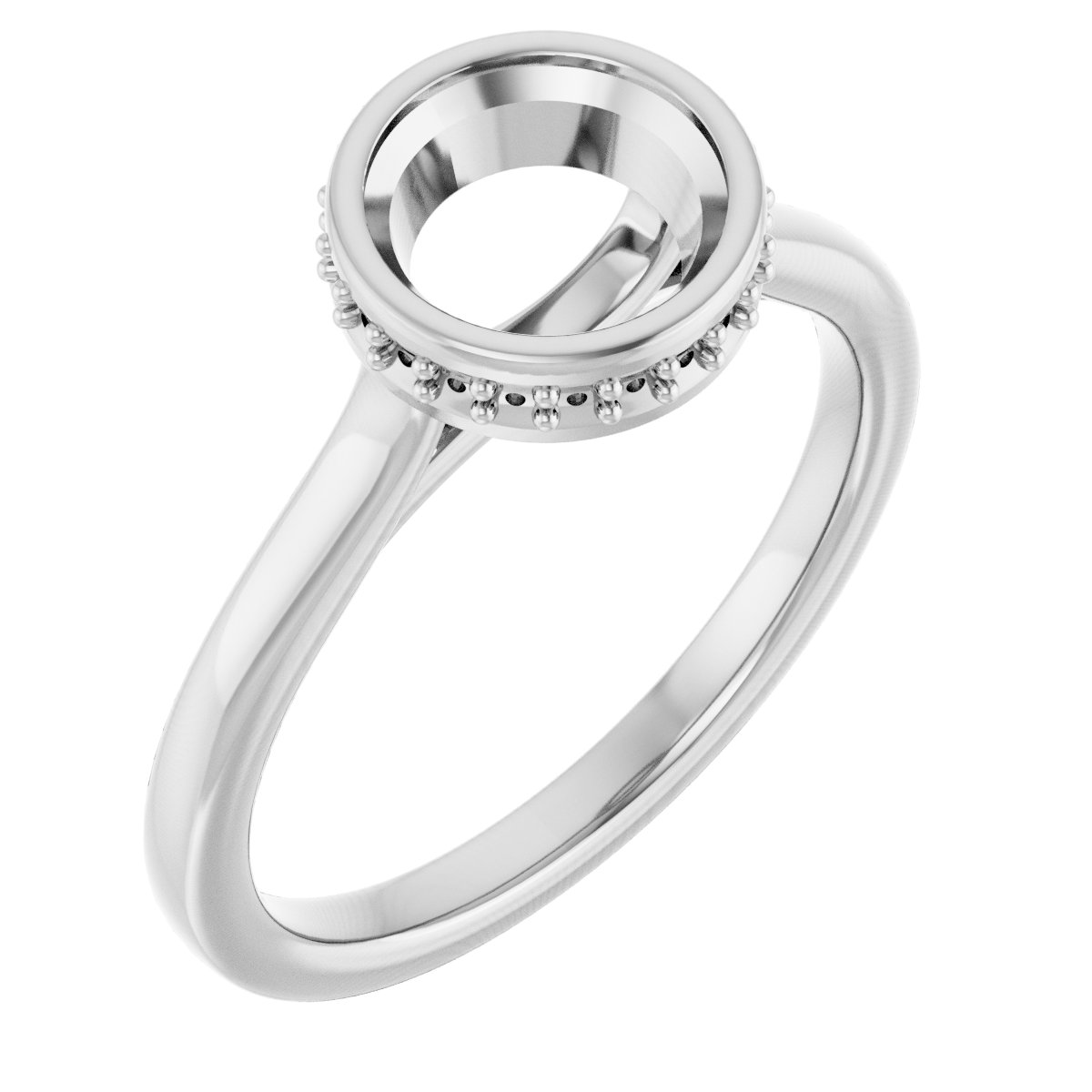 Hidden Halo-Style Engagement Ring