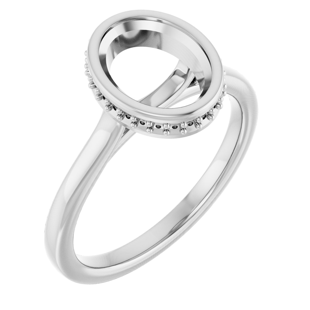 Hidden Halo-Style Engagement Ring