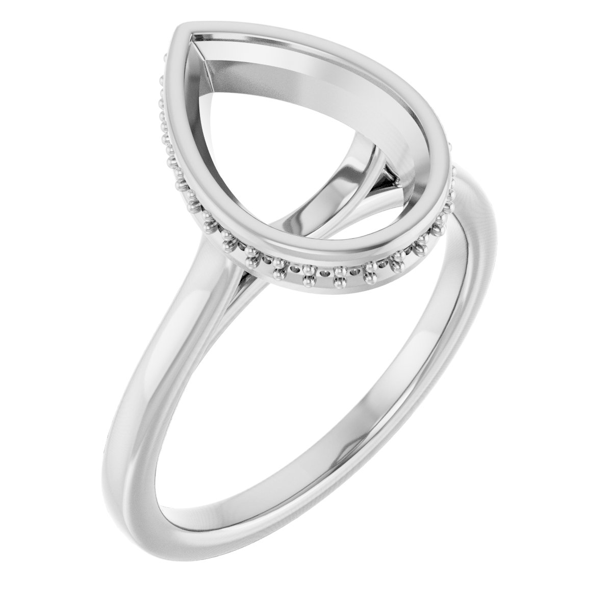 Hidden Halo-Style Engagement Ring