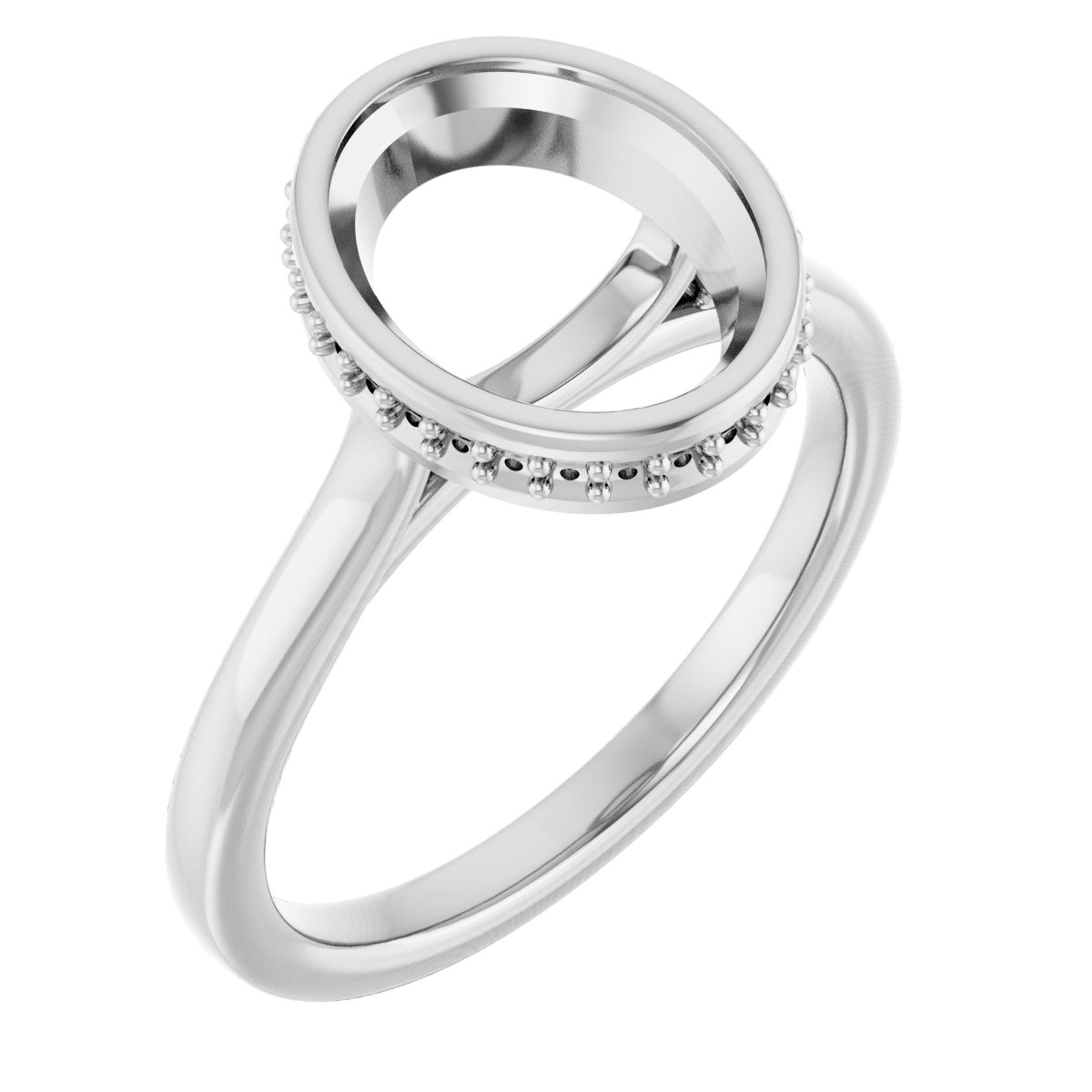Hidden Halo-Style Engagement Ring