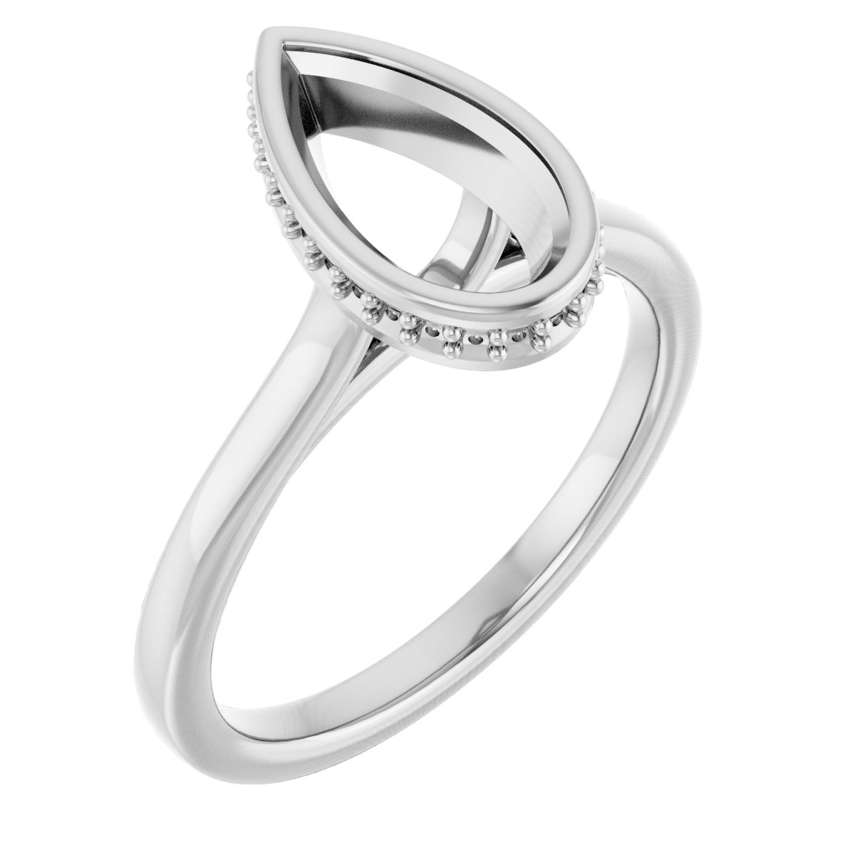 Hidden Halo-Style Engagement Ring