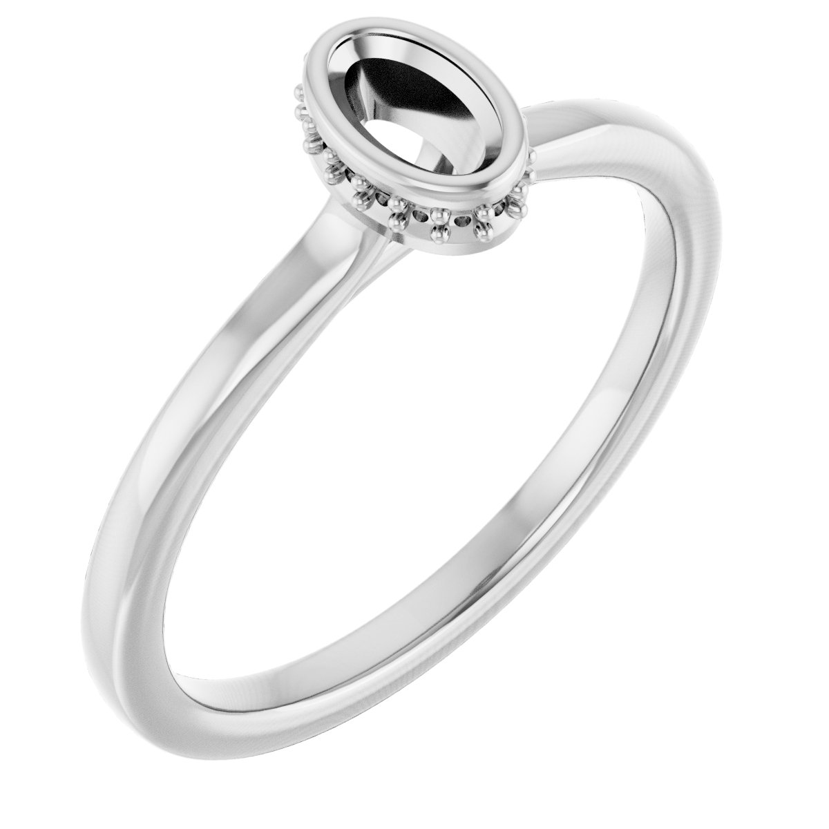 Hidden Halo-Style Engagement Ring