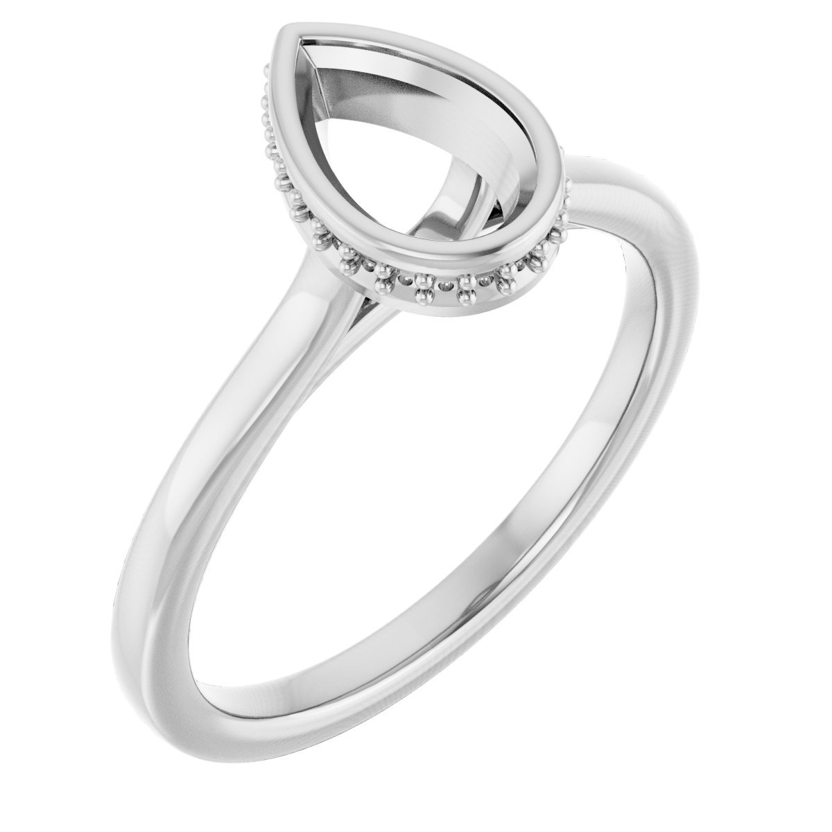 Hidden Halo-Style Engagement Ring