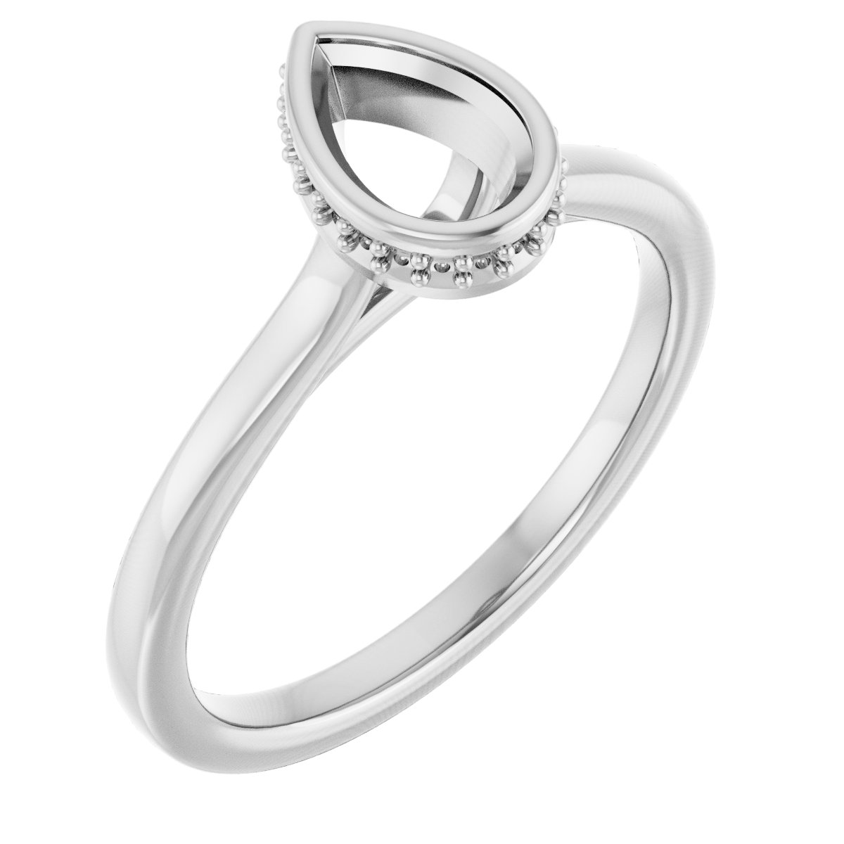 Hidden Halo-Style Engagement Ring
