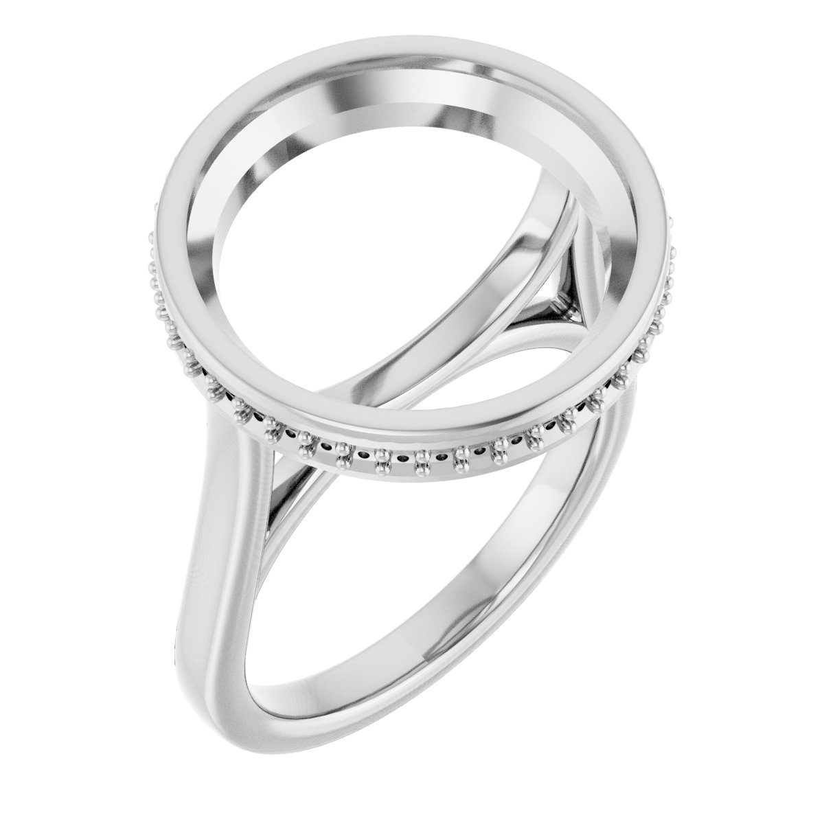 Hidden Halo-Style Engagement Ring